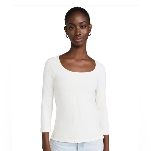 SPANX Tops - NWT SPANX *GREAT PRICE* Powder Scoop Neck Ribbed Top, Size MEDIUM